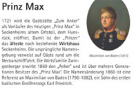 Tafel am Prinz Max